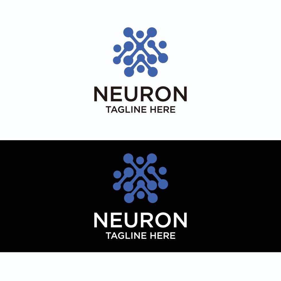 Neuron logo icon vector image