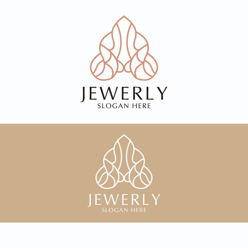 Jewerly logo design icon template vector