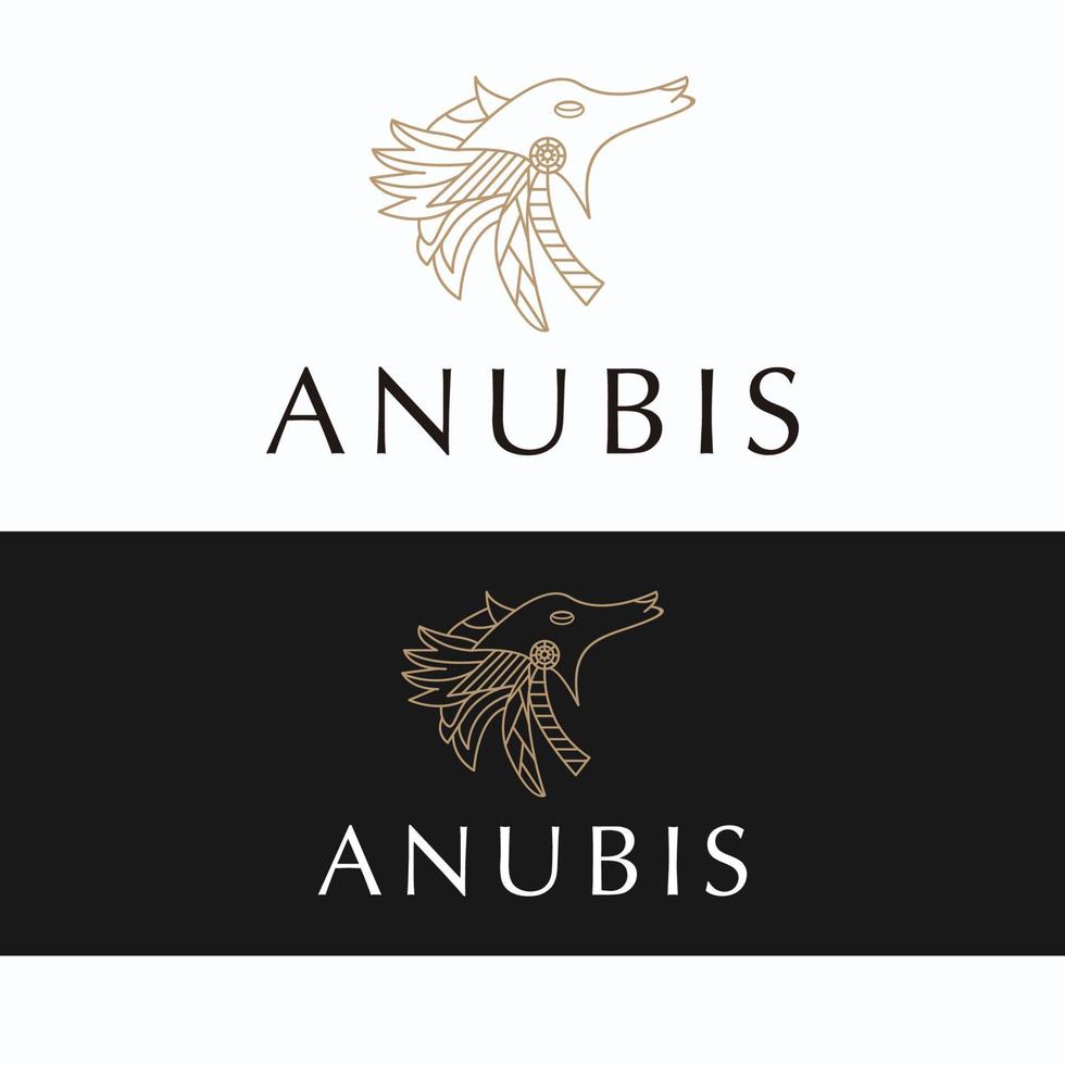 Anubis logo icon vector image