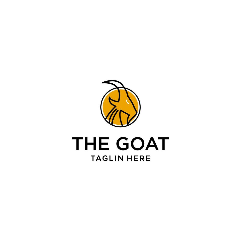 Goat logo icon design vector