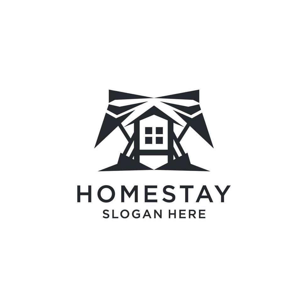 Homestay logo icon vector image