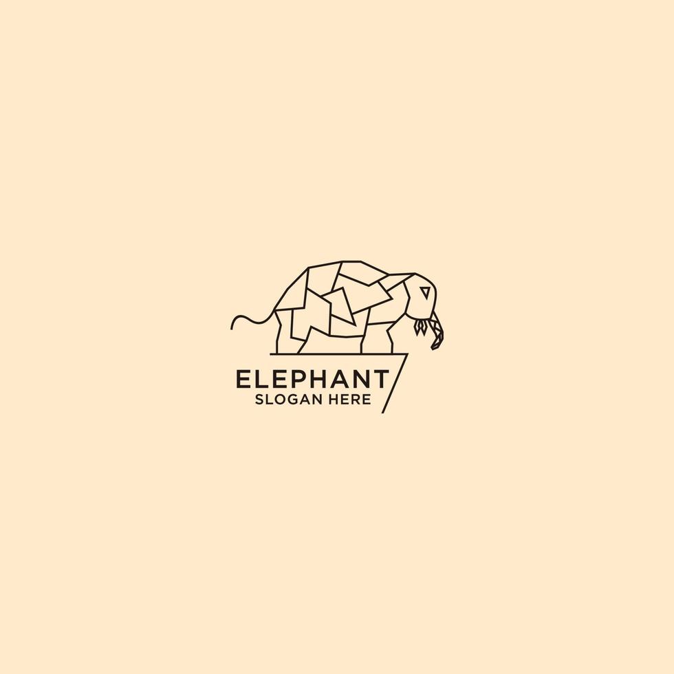 Elephant logo design icon template vector