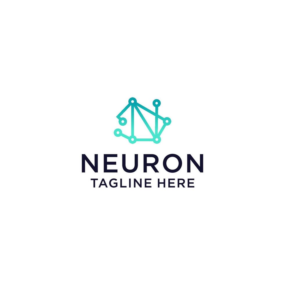 Neuron logo icon vector image