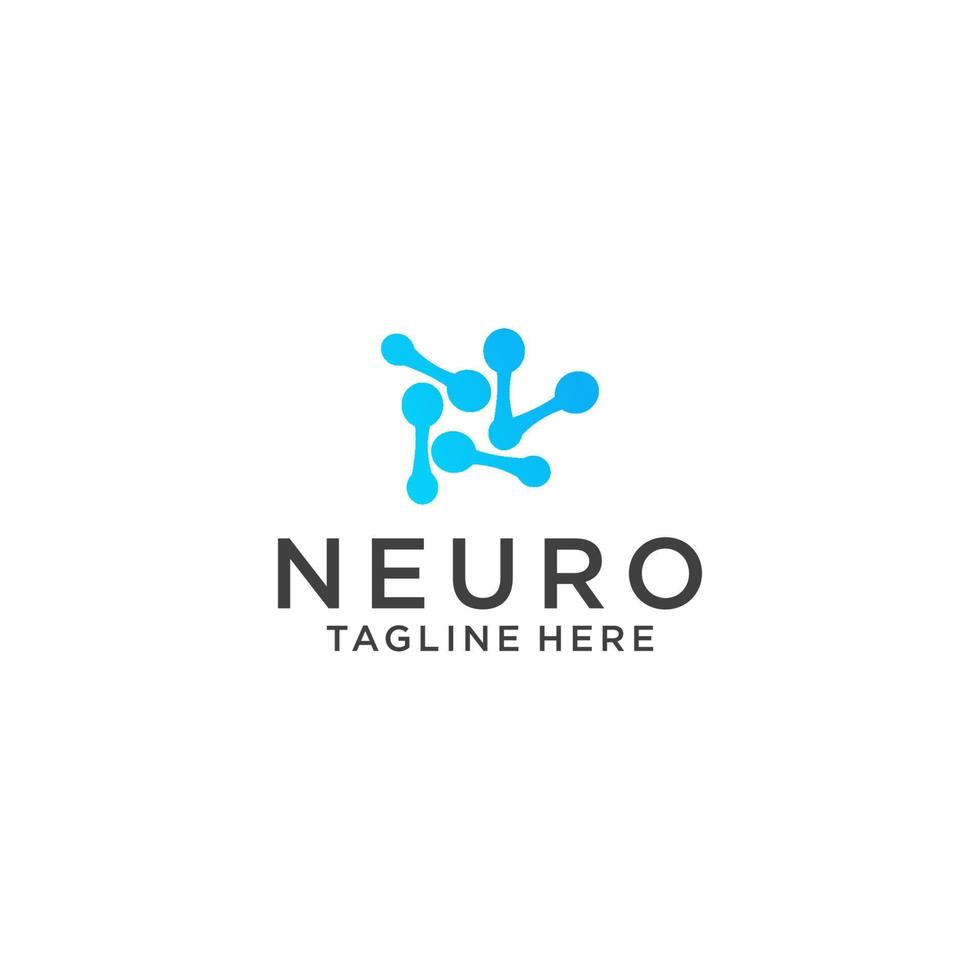 Neuron logo icon vector image