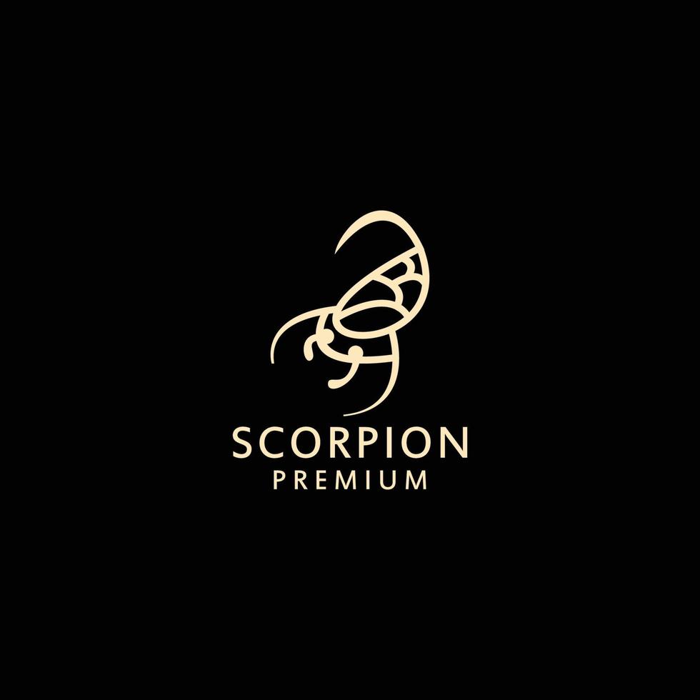 Scorpion logo design icon template vector