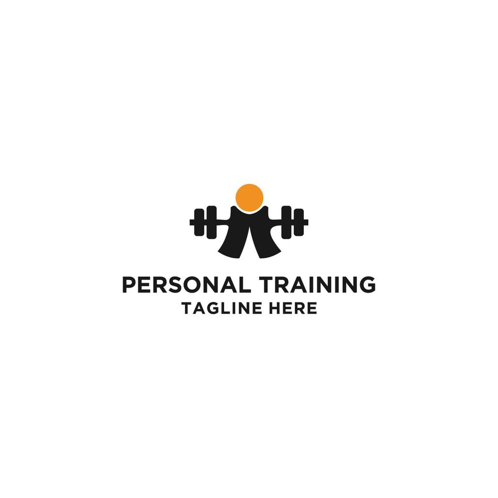Personal training logo icon design vector