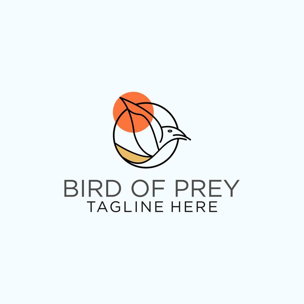 pájaro logo logo icono vector imagen