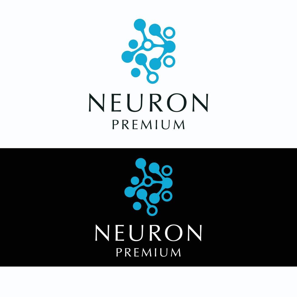 Neuron logo icon vector image