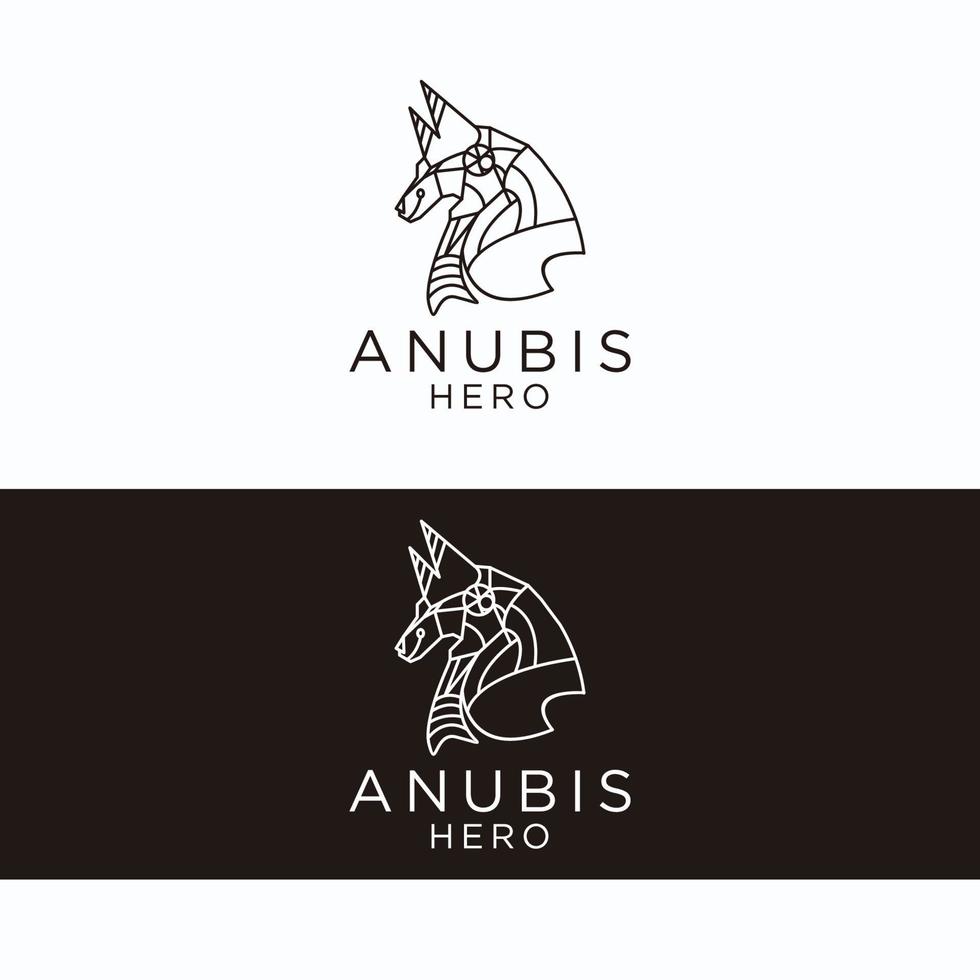 Anubis logo icon vector image