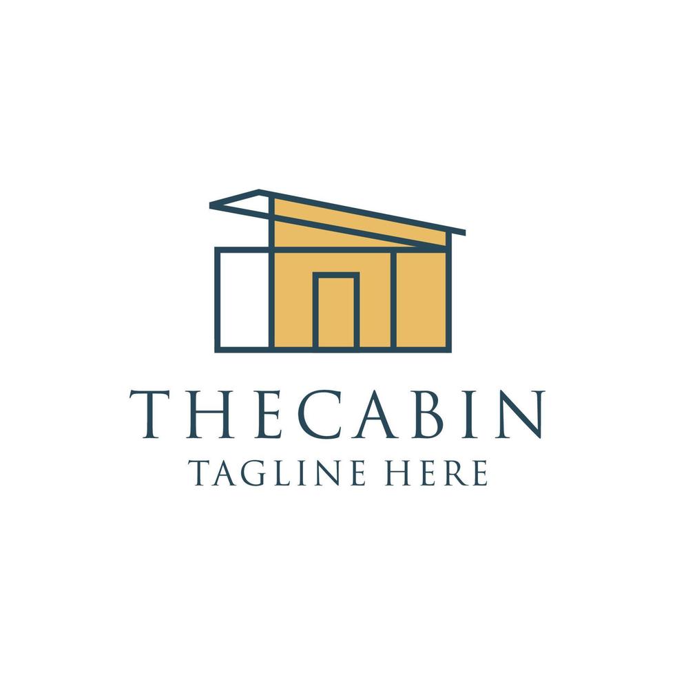 The cabin logo icon design vector