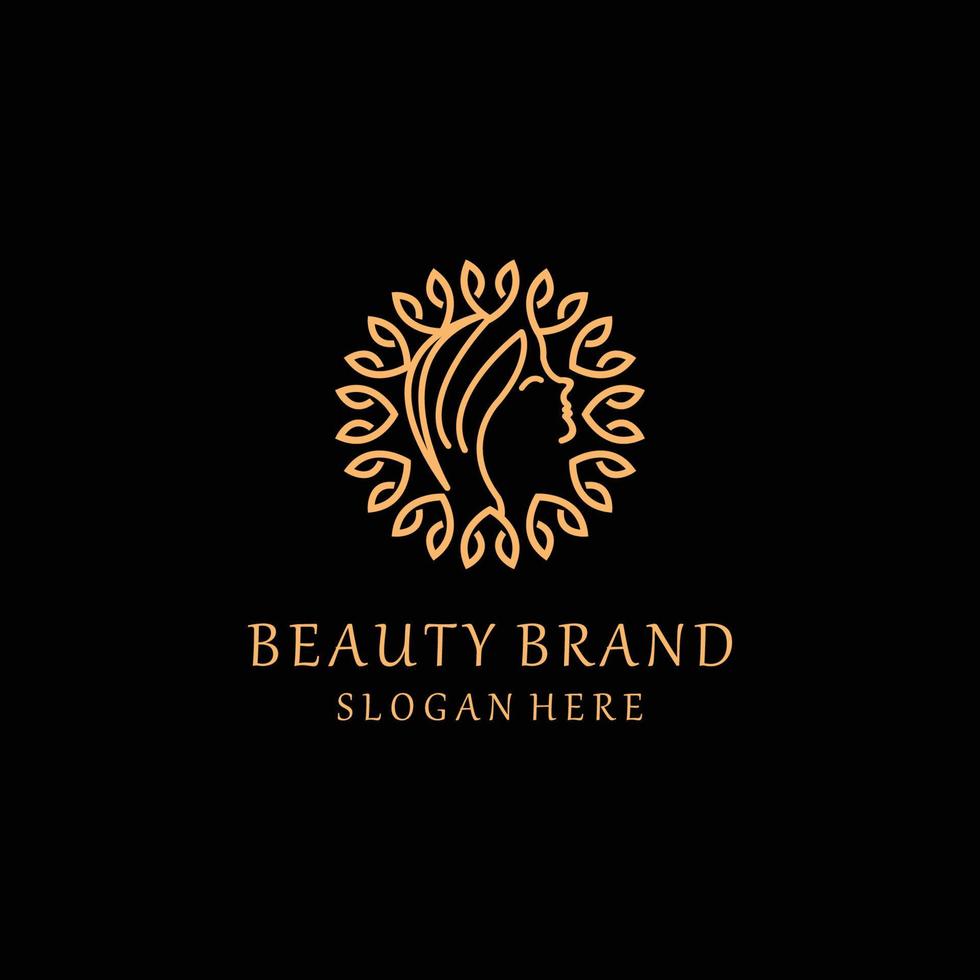 Beauty nature logo icon vector image