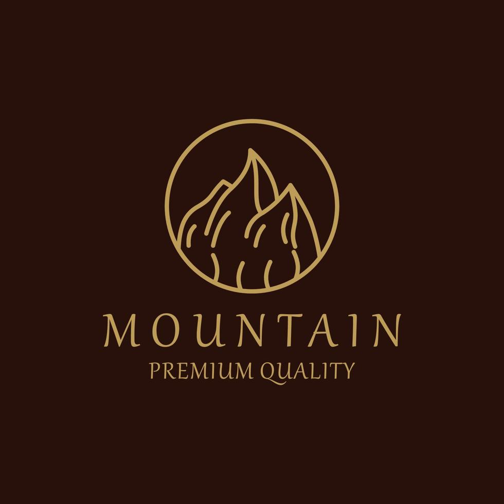 Mountain logo icon vector image