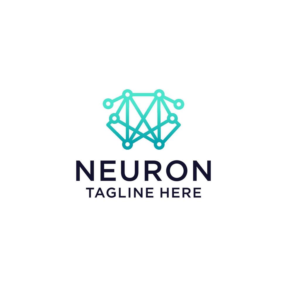 Neuron logo icon vector image
