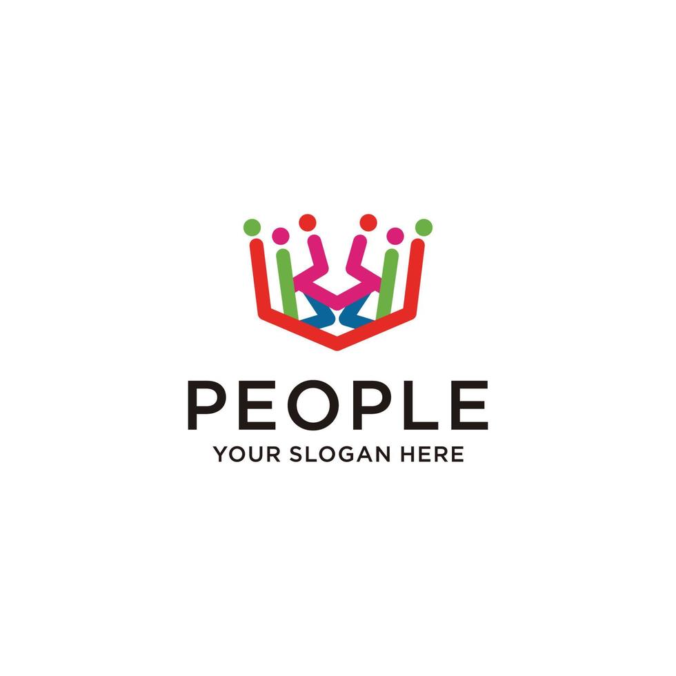 People logo icon vector image