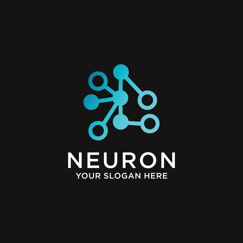 Neuron logo icon vector image