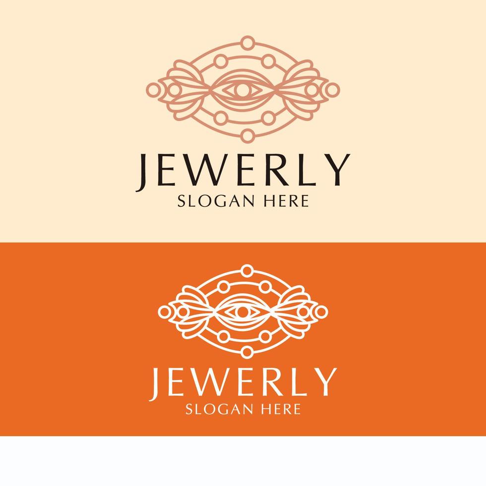 Jewerly logo design icon template vector