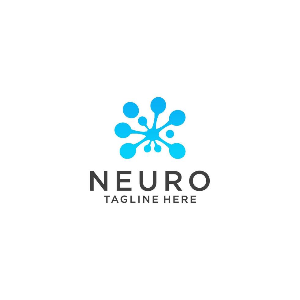 Neuron logo icon vector image