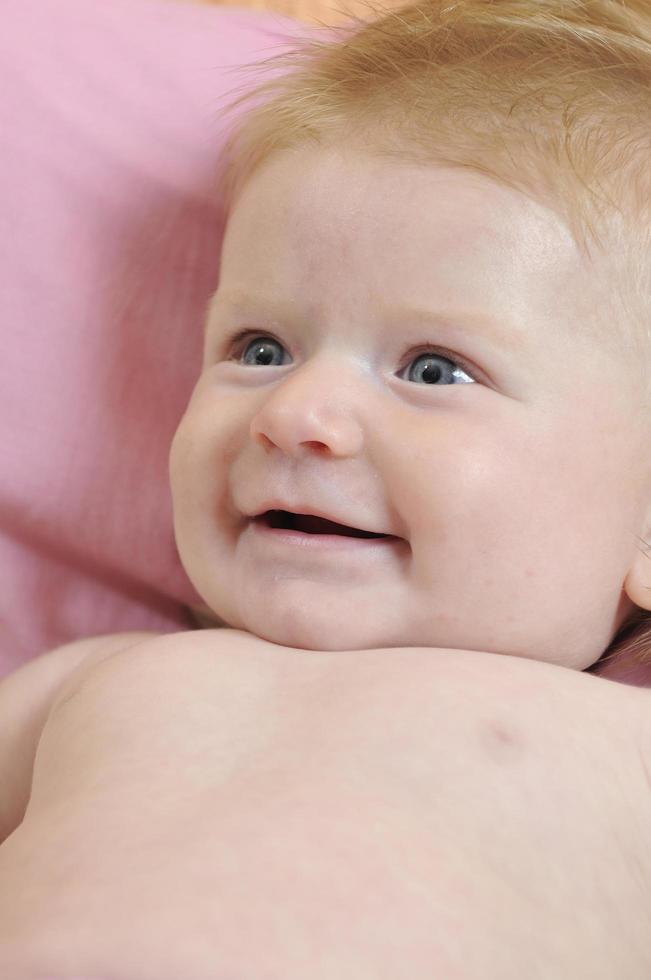 cute little baby closeup portrait photo