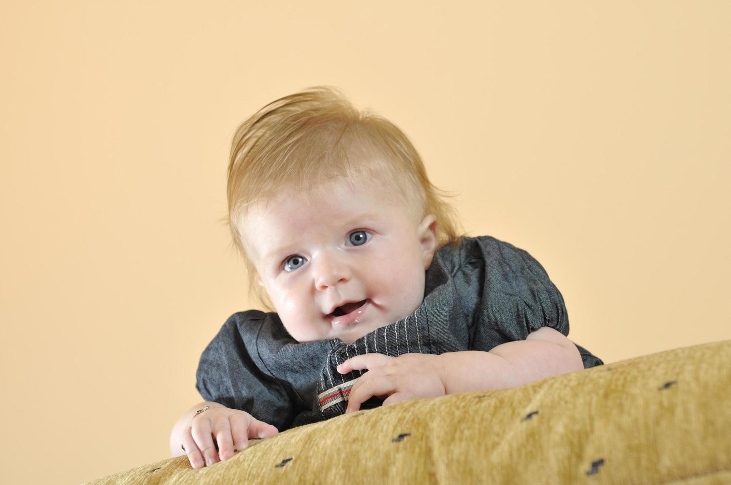 cute little baby closeup portrait photo