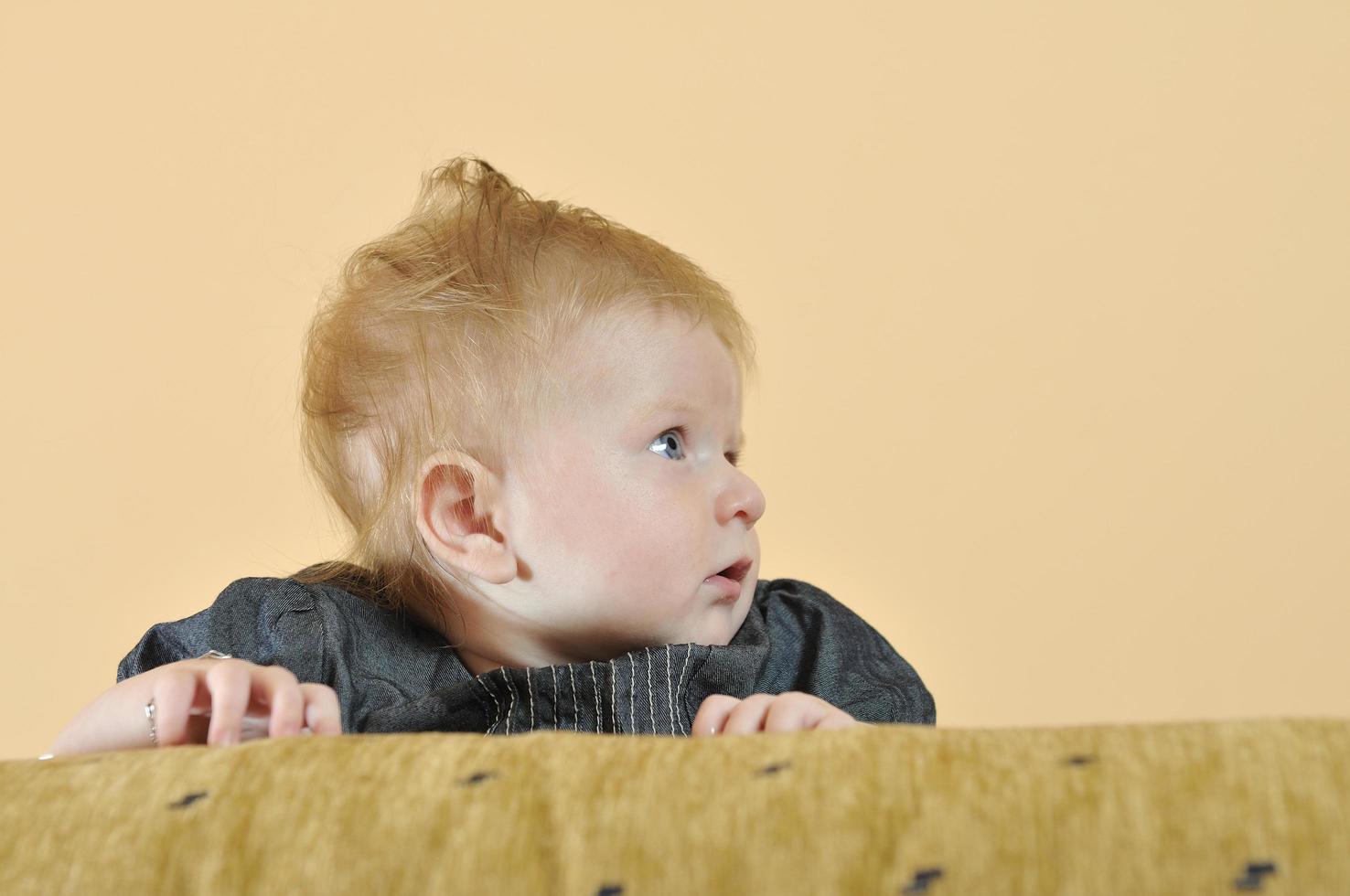 cute little baby closeup portrait photo