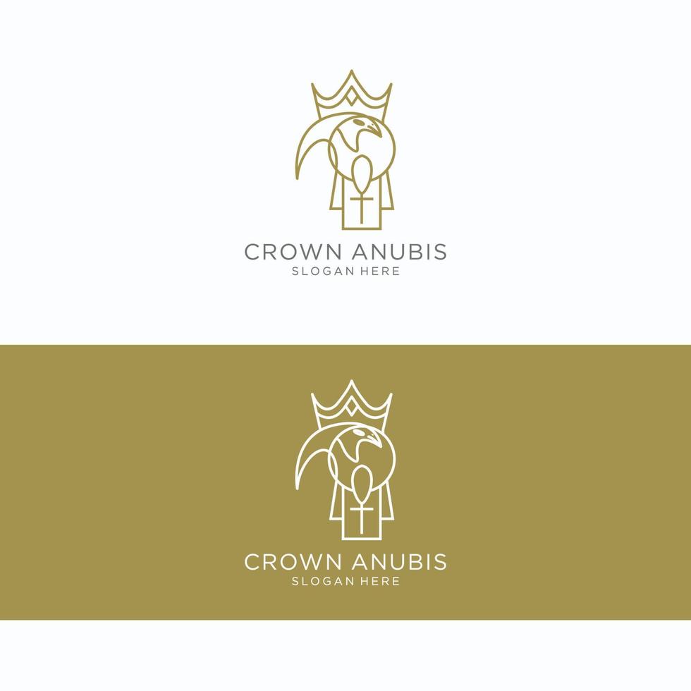 Anubis logo icon vector image