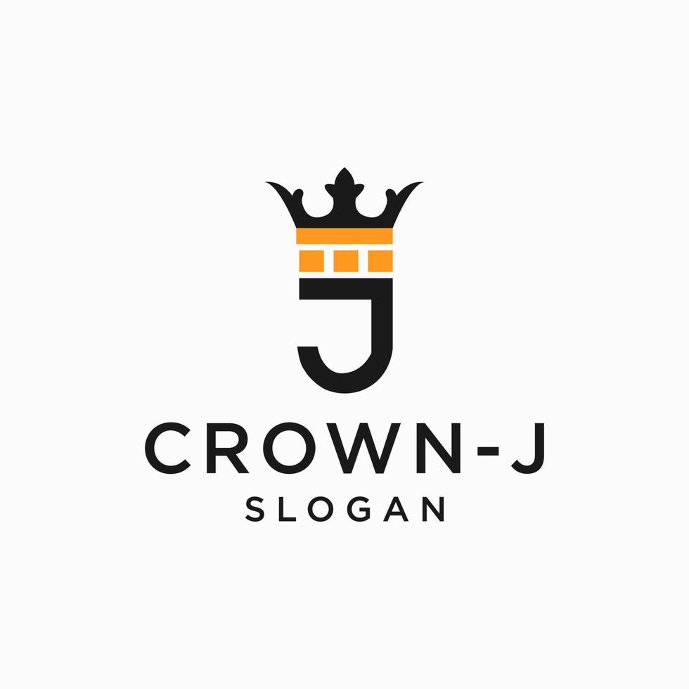 crow initials logo icon design vector