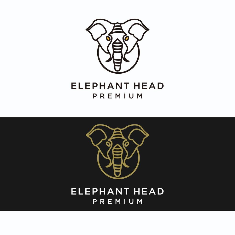 Elephant logo design icon template vector