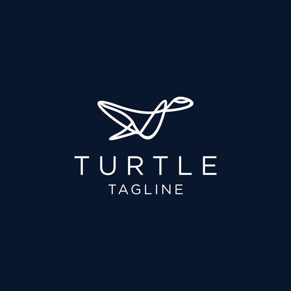 imagen vectorial del icono del logotipo de tortuga vector
