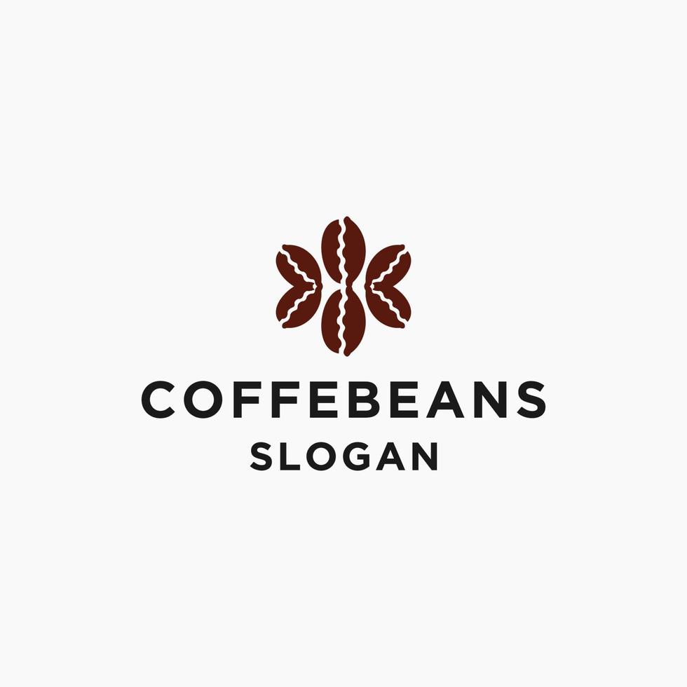 Coffeebeans shop  logo icon vector image