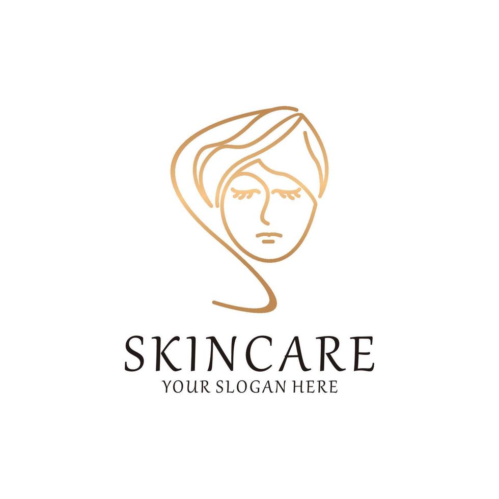 Skincare logo icon vector image