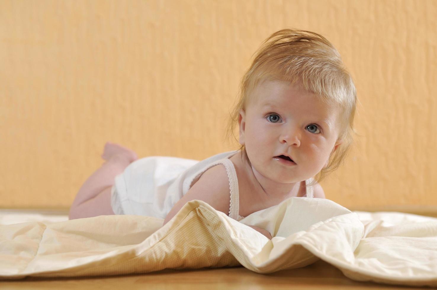 cute little baby closeup portrait photo