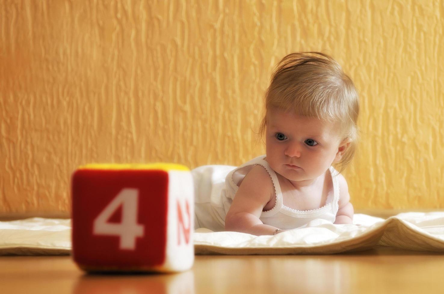 cute little baby closeup portrait photo