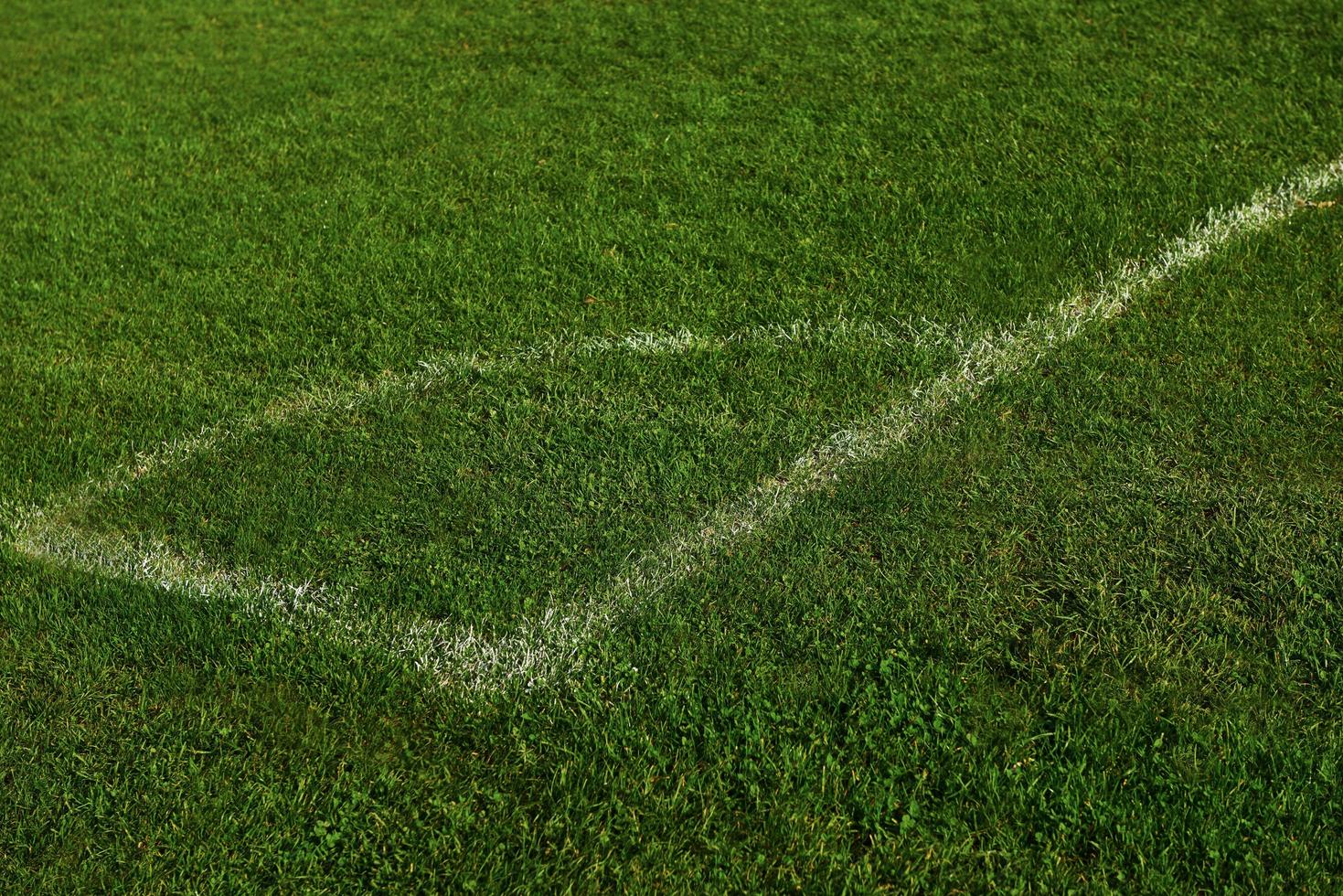 esquina de la cancha de futbol foto