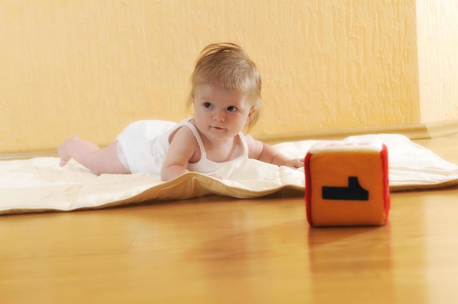 cute little baby closeup portrait photo