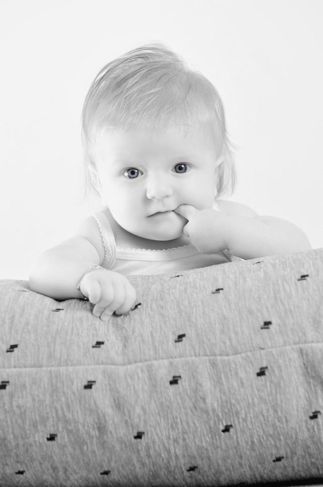 cute little baby closeup portrait photo