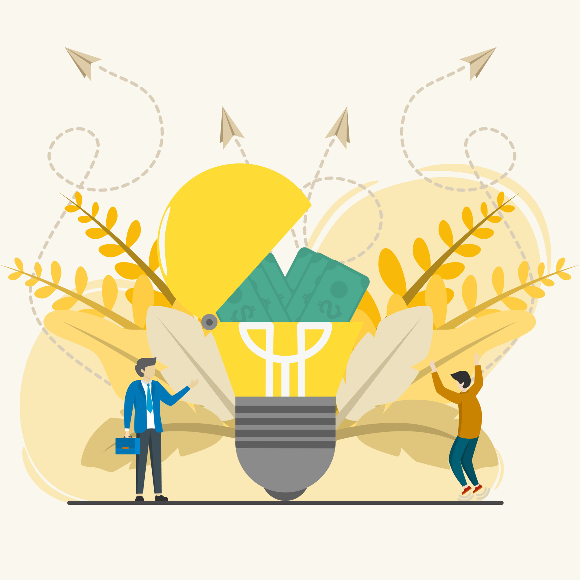 concept for investing in ideas. money put in a light bulb, vector cartoon illustration. Business idea concept for investing money into intellectual idea project. 12651443 Vector Art at Vecteezy concept for investing in ideas. money put in a light bulb, vector cartoon illustration. Business idea concept for investing money into intellectual idea project. 12651443 Vector Art at Vecteezy