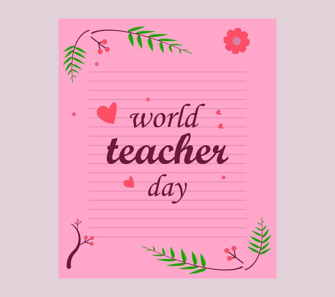 happy teacher day banner vector