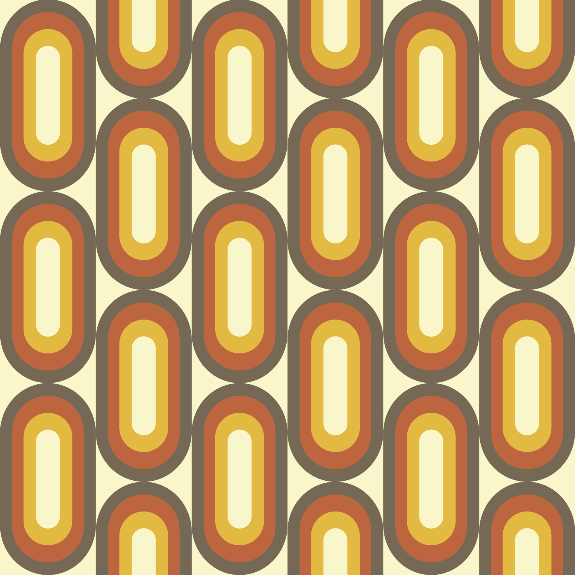 Retro geometric seamless pattern in style 5070s 12651630 Vector Art at