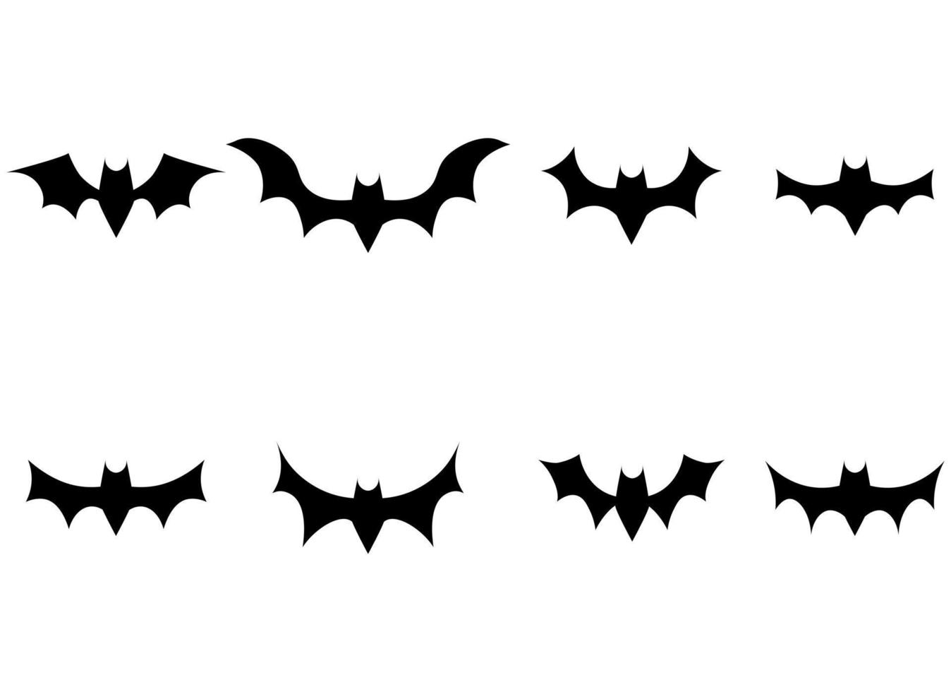 bat vector design illustration isolated on white background