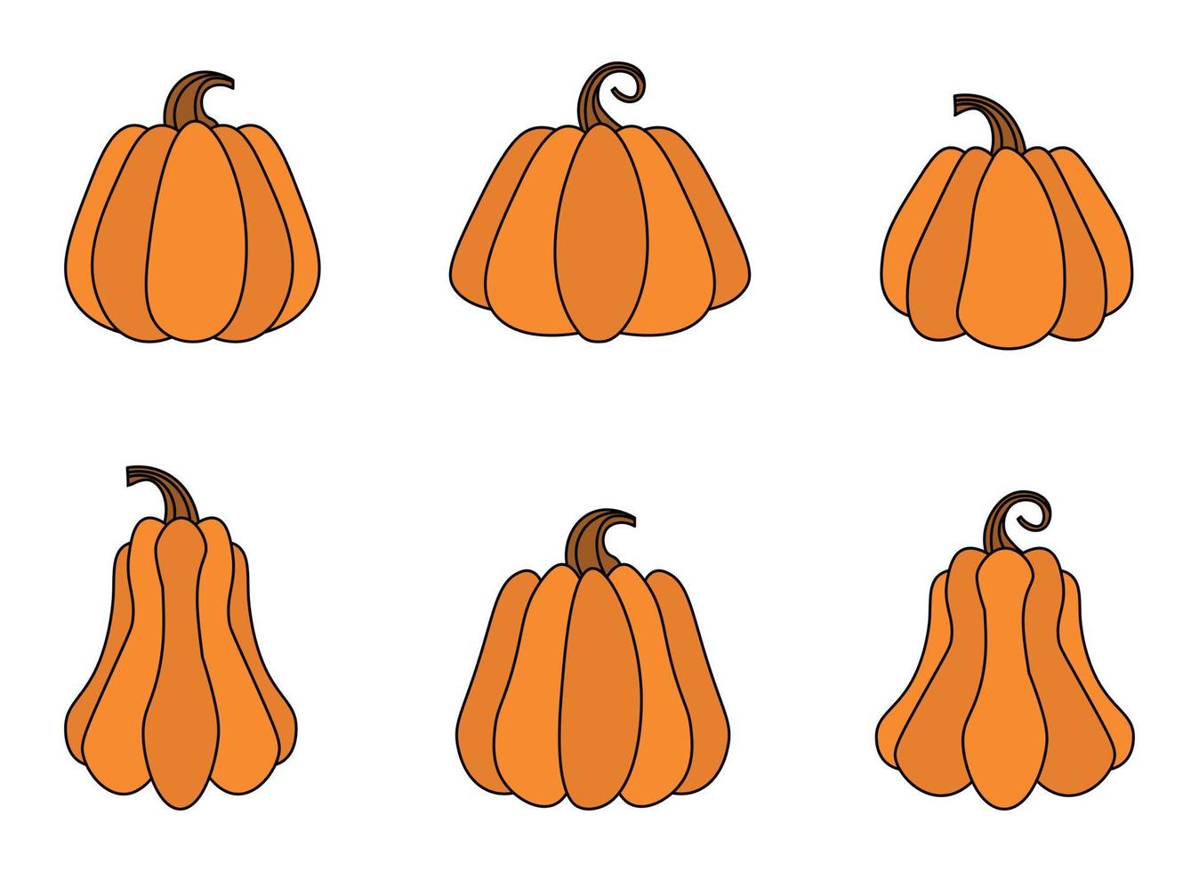 pumpkin design illustration isolated on white background vector