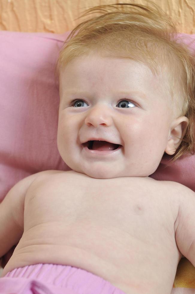 cute little baby closeup portrait photo