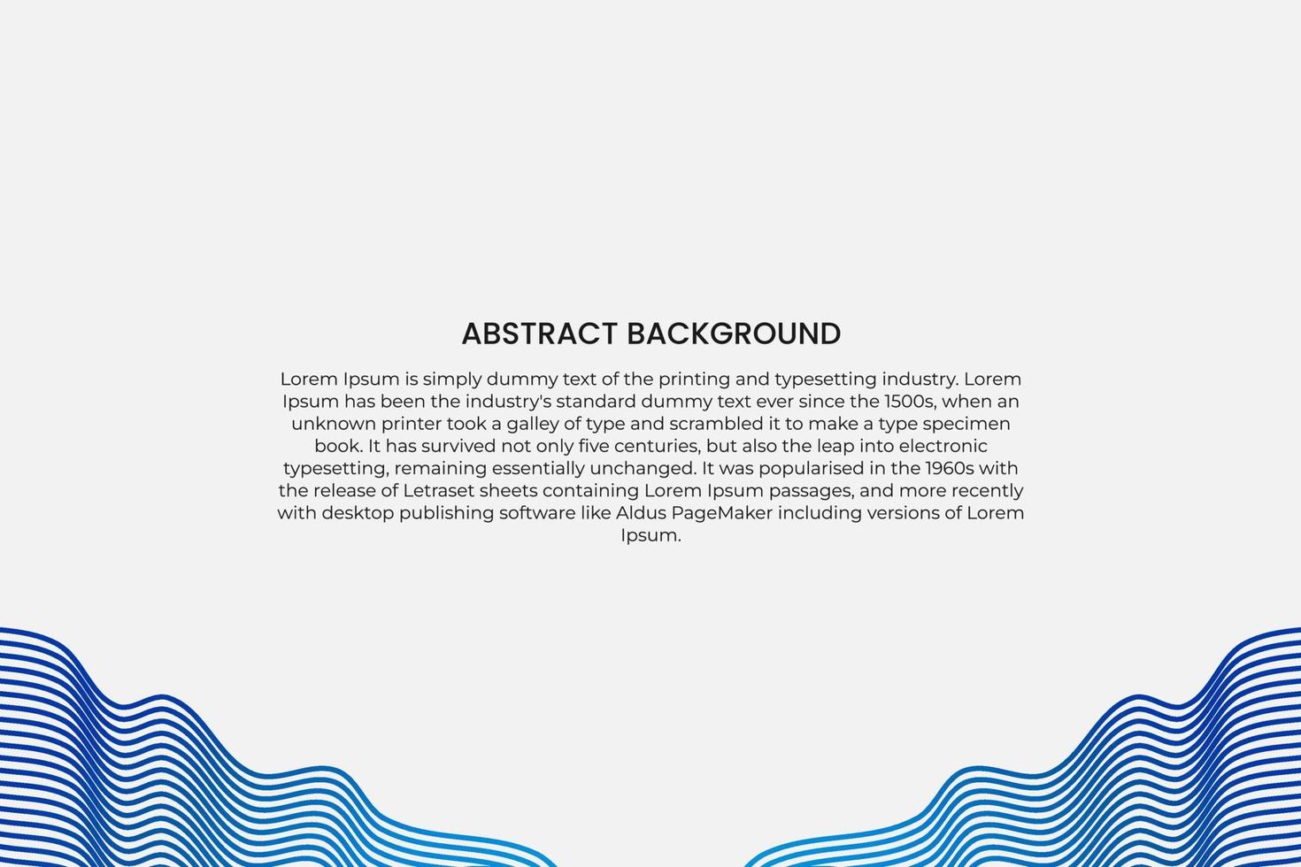 Abstract blue line wave background. Modern blue line background vector