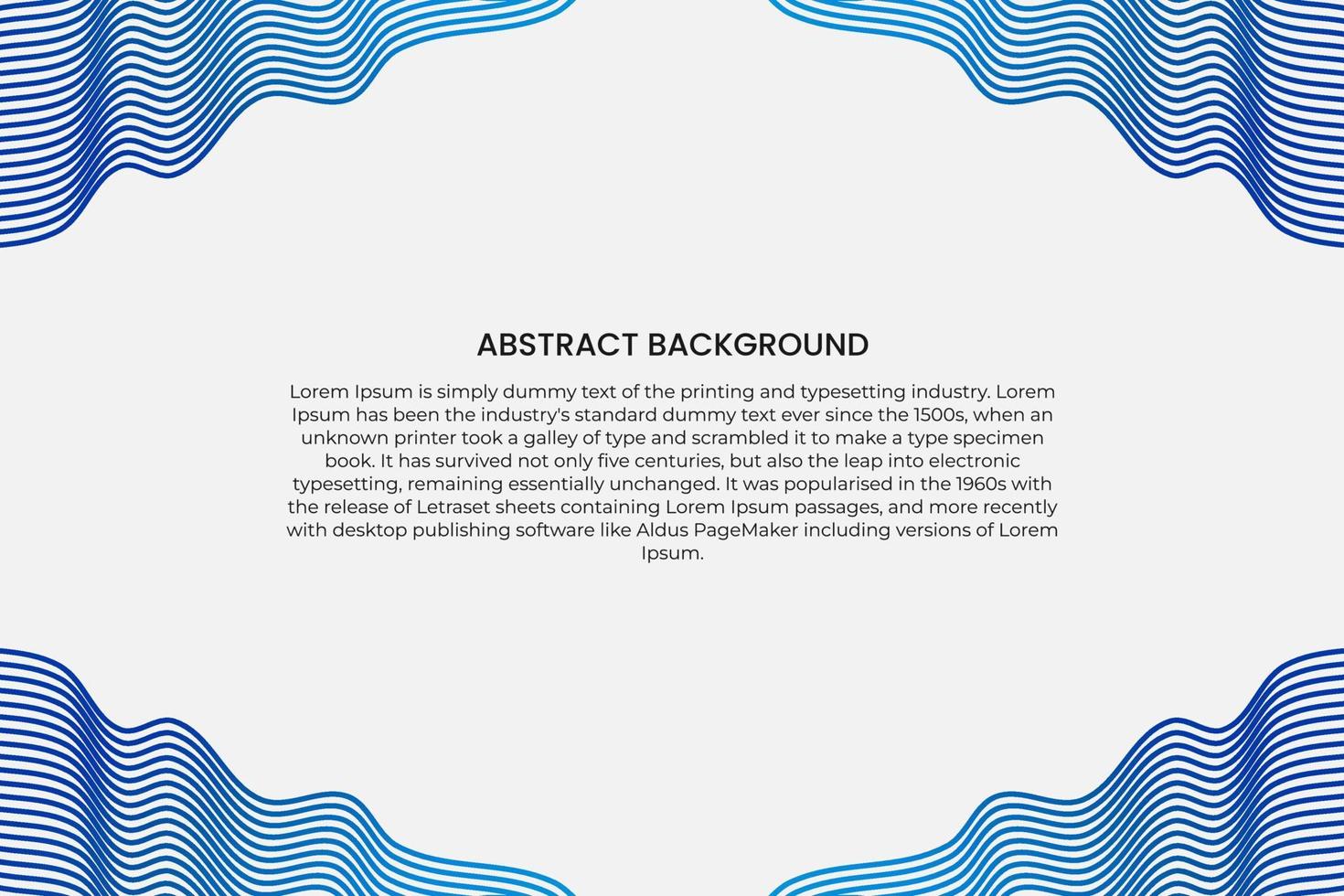 Abstract blue line wave background. Modern blue line background vector