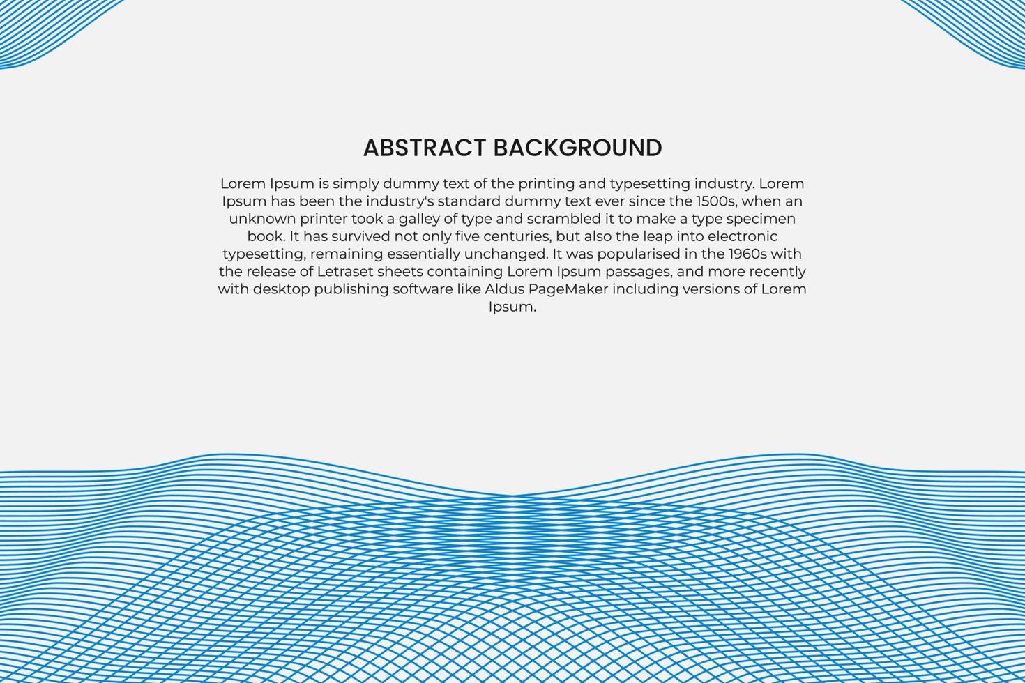 Abstract blue line wave background. Modern blue line background vector