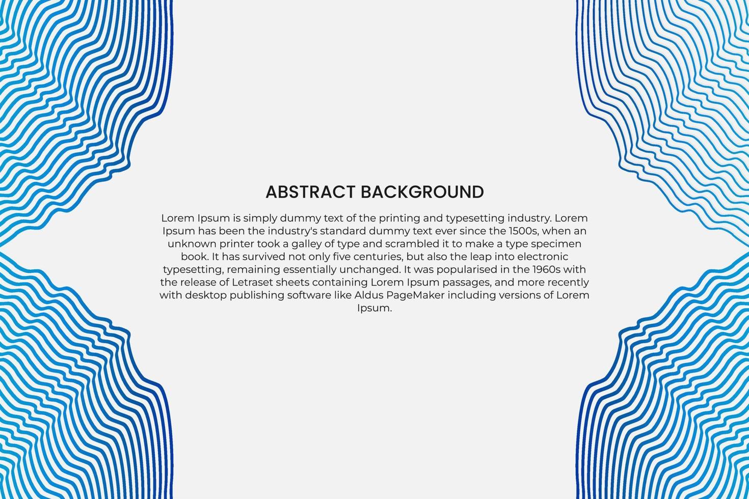 Abstract blue line wave background. Modern blue line background vector