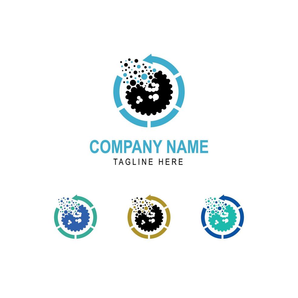 Data Recovery Logo template. Symbol, logo illustration. vector graphics.