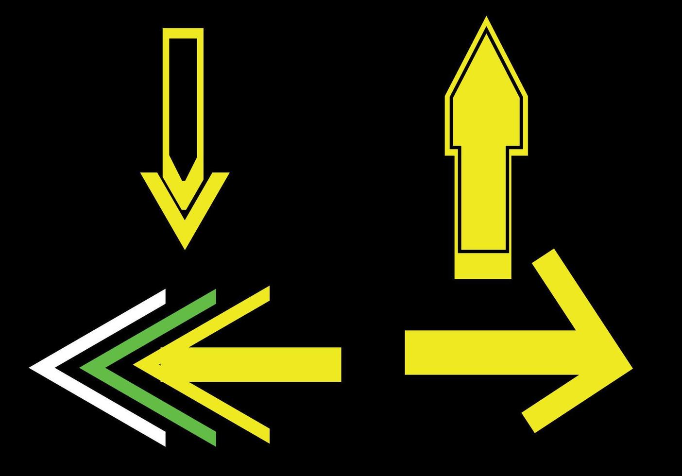 botón de flecha en el icono del teclado, diseño de icono de flecha vector