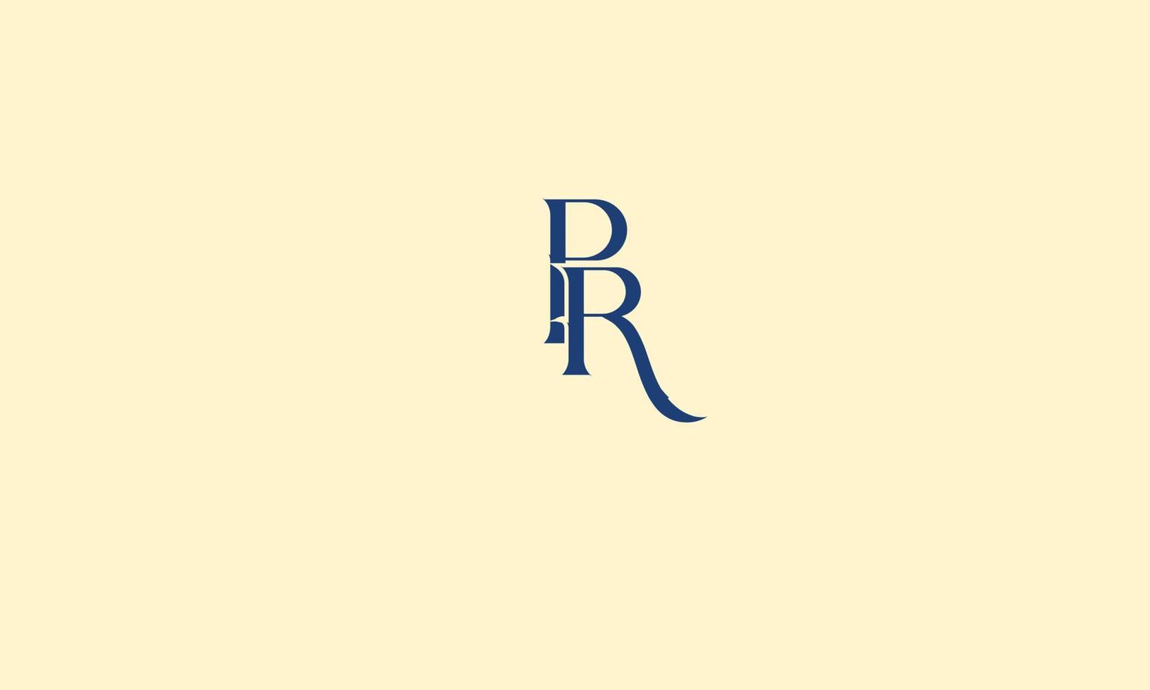 PR Alphabet letters Initials Monogram logo vector