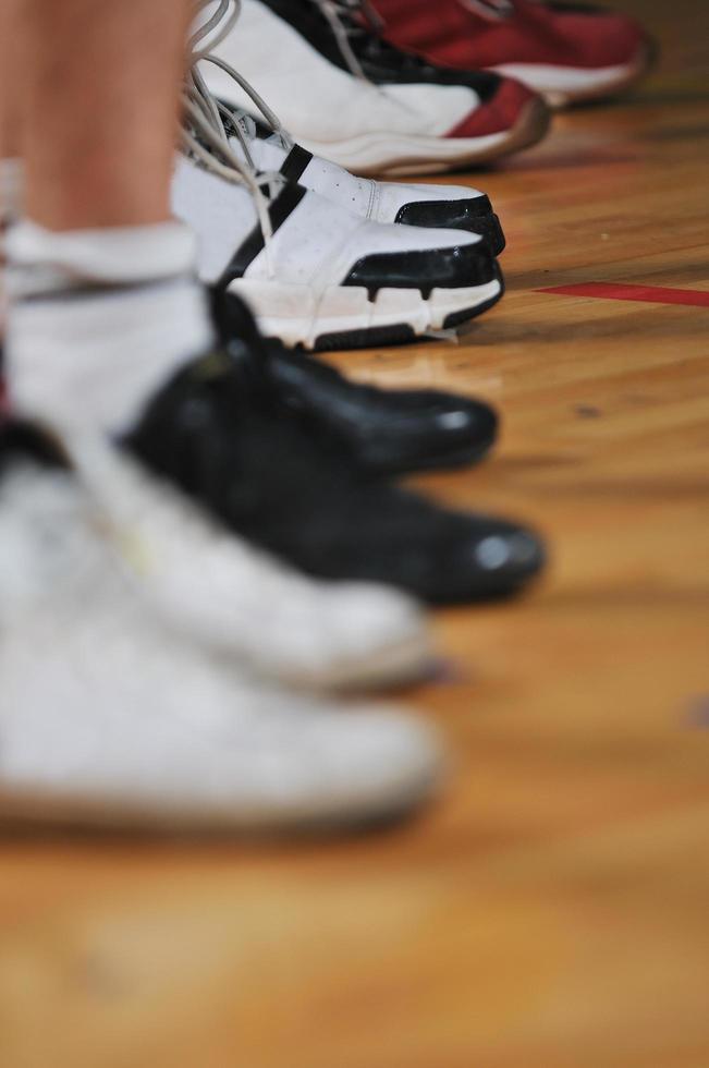 basket ball game player at sport hall photo