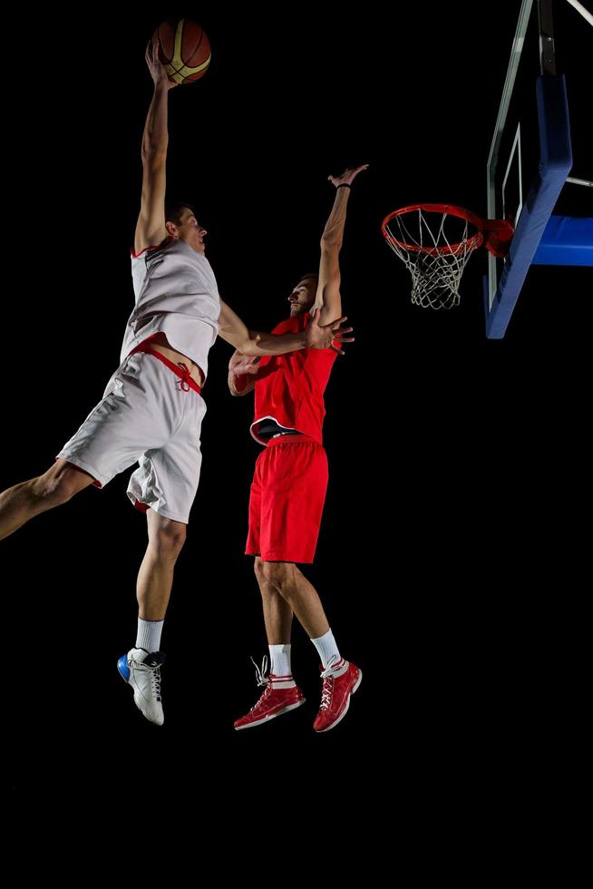 jugador de baloncesto en acción foto